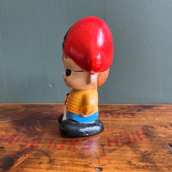 Vintage Mini Ceramic Pirate Piggy Bank - Picture 2 of 7